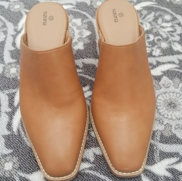 🍁New to the closet🍁NWOT Susina caramel brown pointed toe booties - Picture 6 of 12